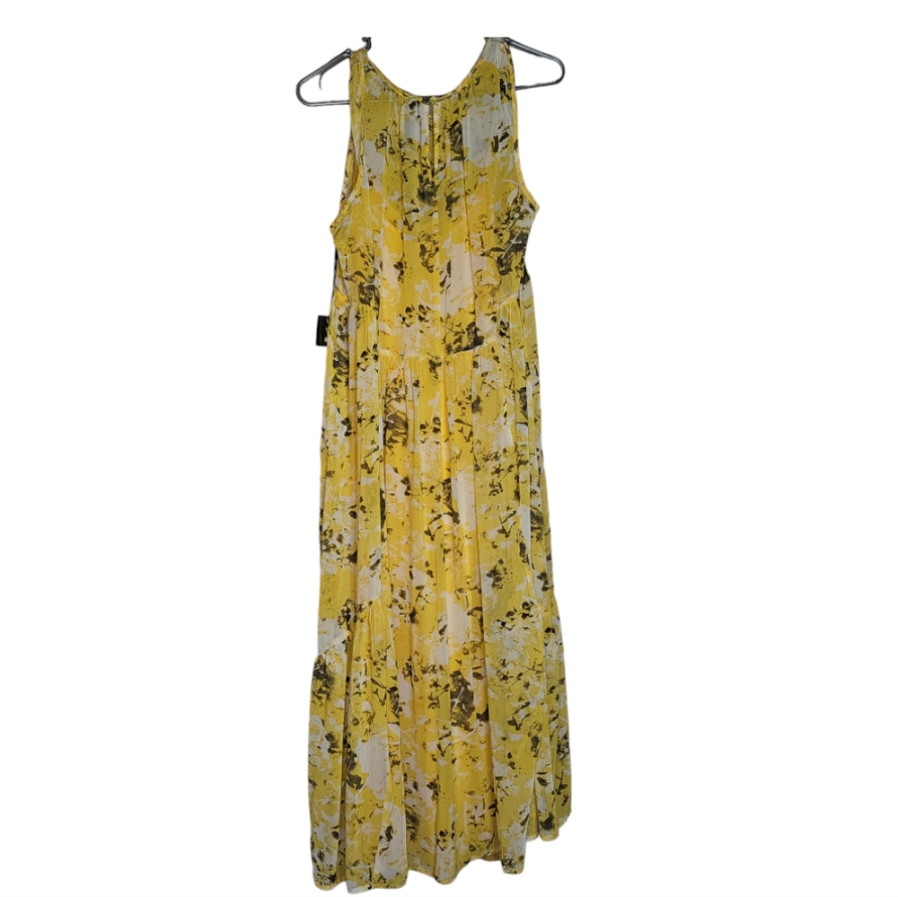 Simply Vera Vera Wang Yellow Floral Maxi Dress